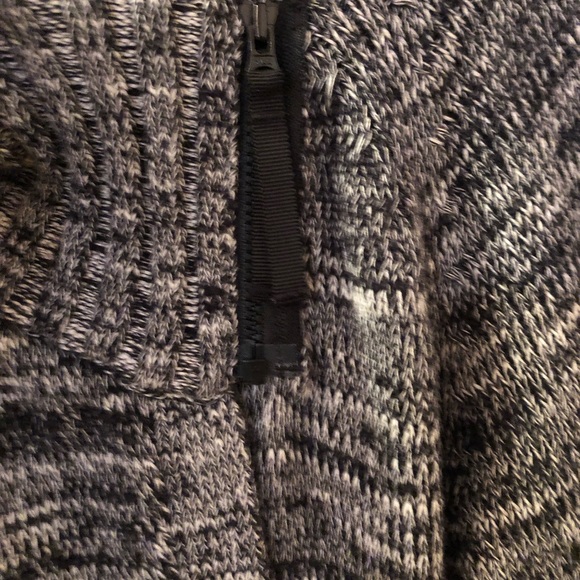Ivivva Salt & Pepper Partial Zip & Button Sweater - Picture 3 of 15